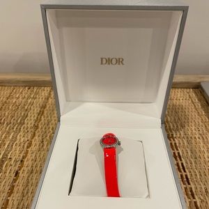 Dior- Le D Dior Quartz Orange Dial Ladies Watch